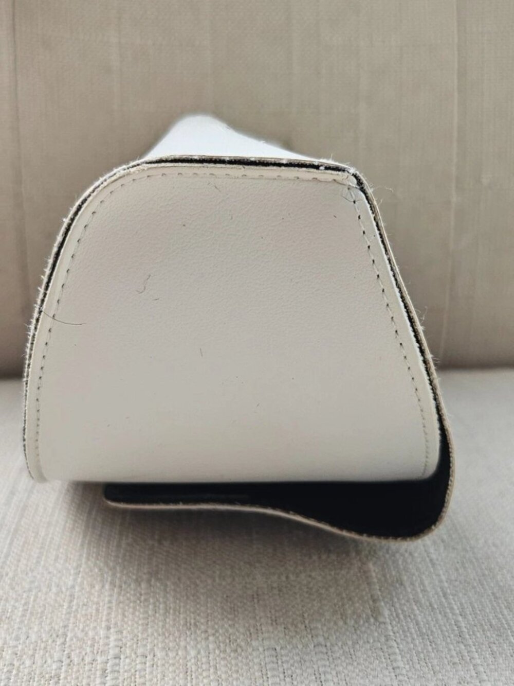 Vintage Dolce & Gabbana Eyeglasses Case White Leather Semi hard Case only - Picture 4 of 12